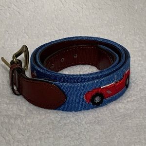 Men’s Woven Blue Belt Rad Cars